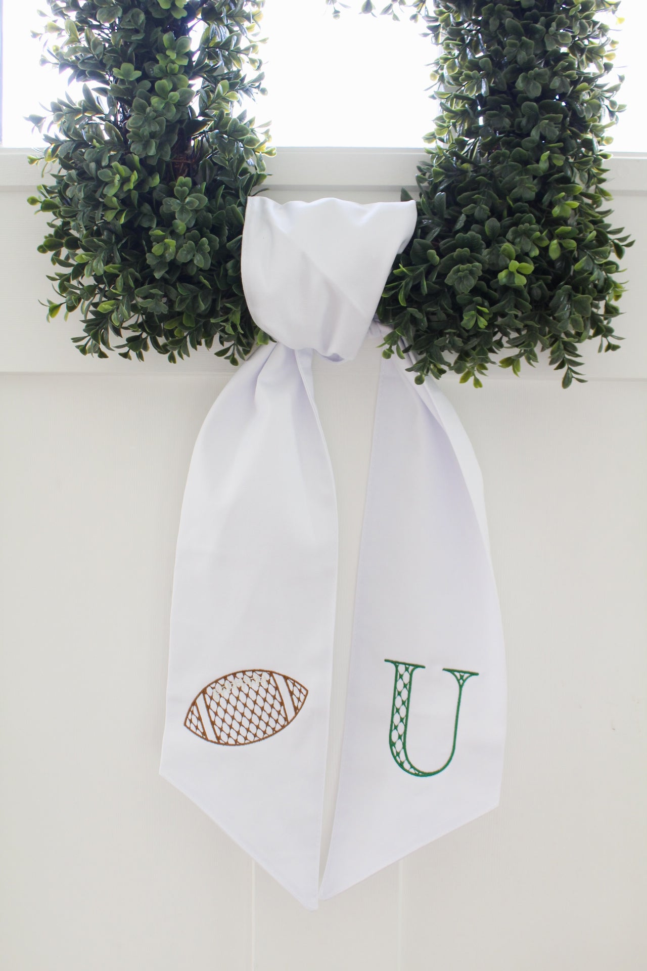 Football Wreath Sash