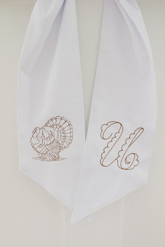 Turkey Scallop Wreath Sash