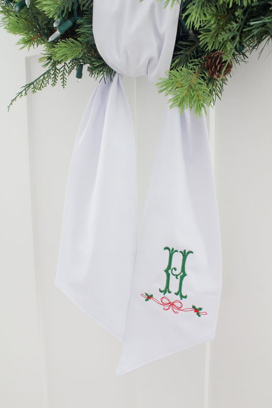 Holly Jolly Wreath Sash