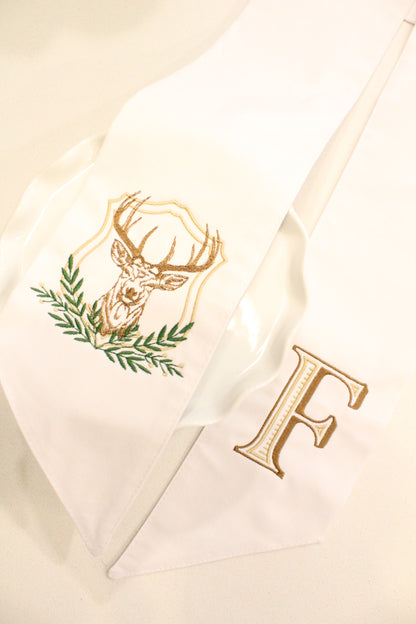 Deer Wreath Sash
