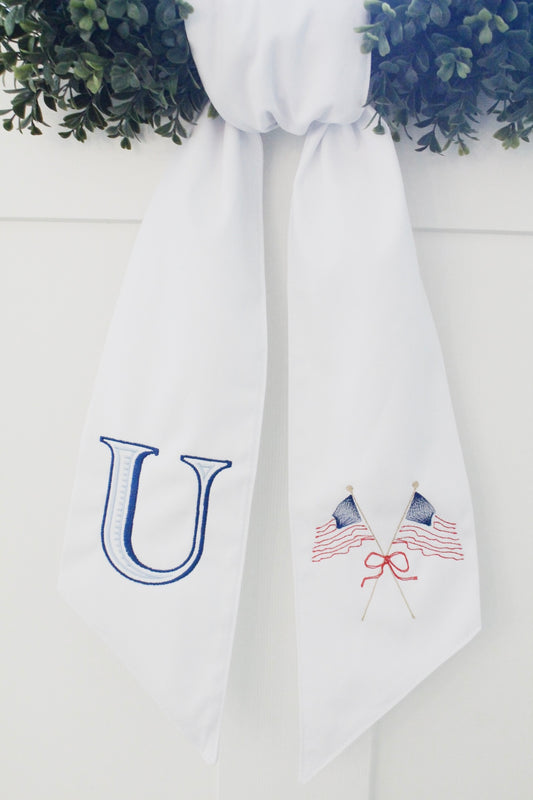 Flag Wreath Sash