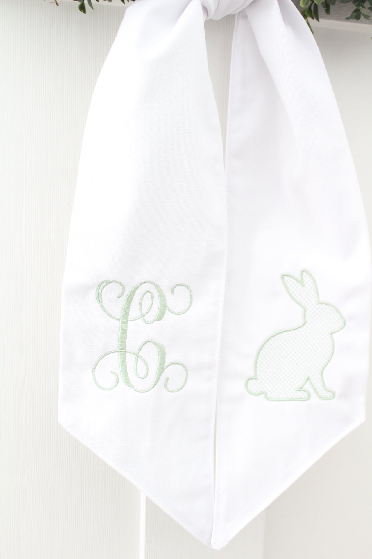 Easter Bunny Wreath Sash