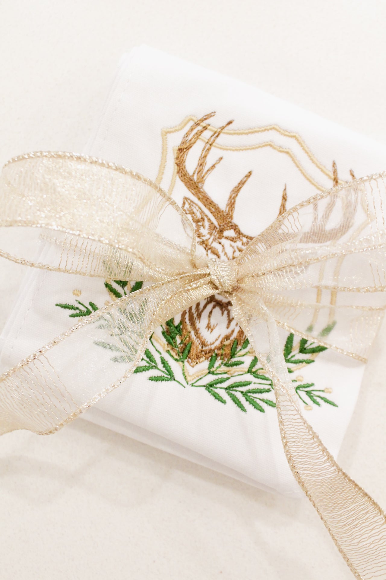 Deer Wreath Sash