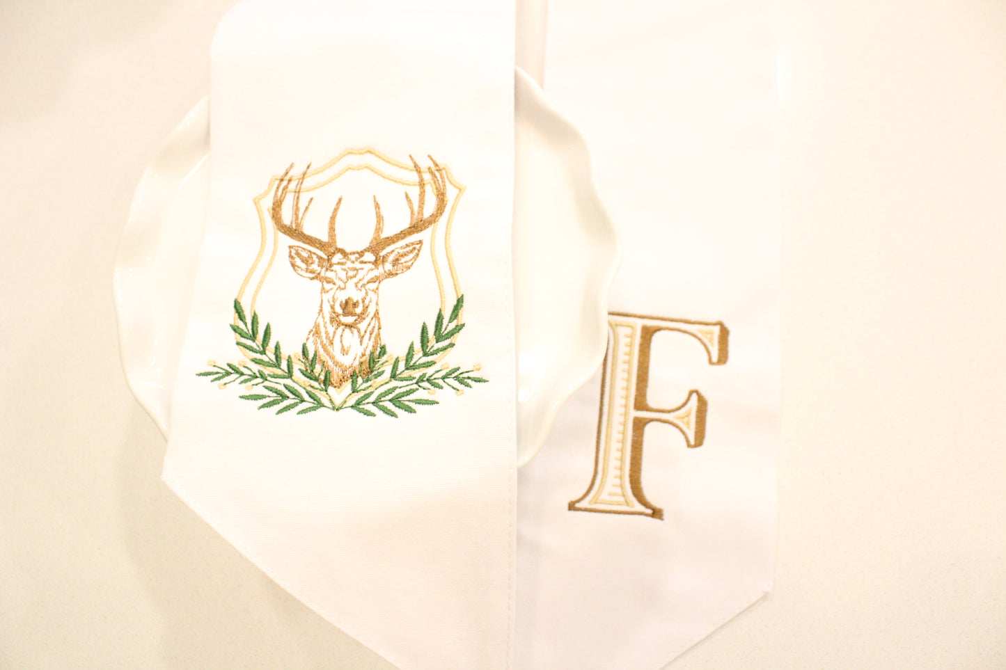Deer Wreath Sash
