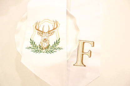 Deer Wreath Sash
