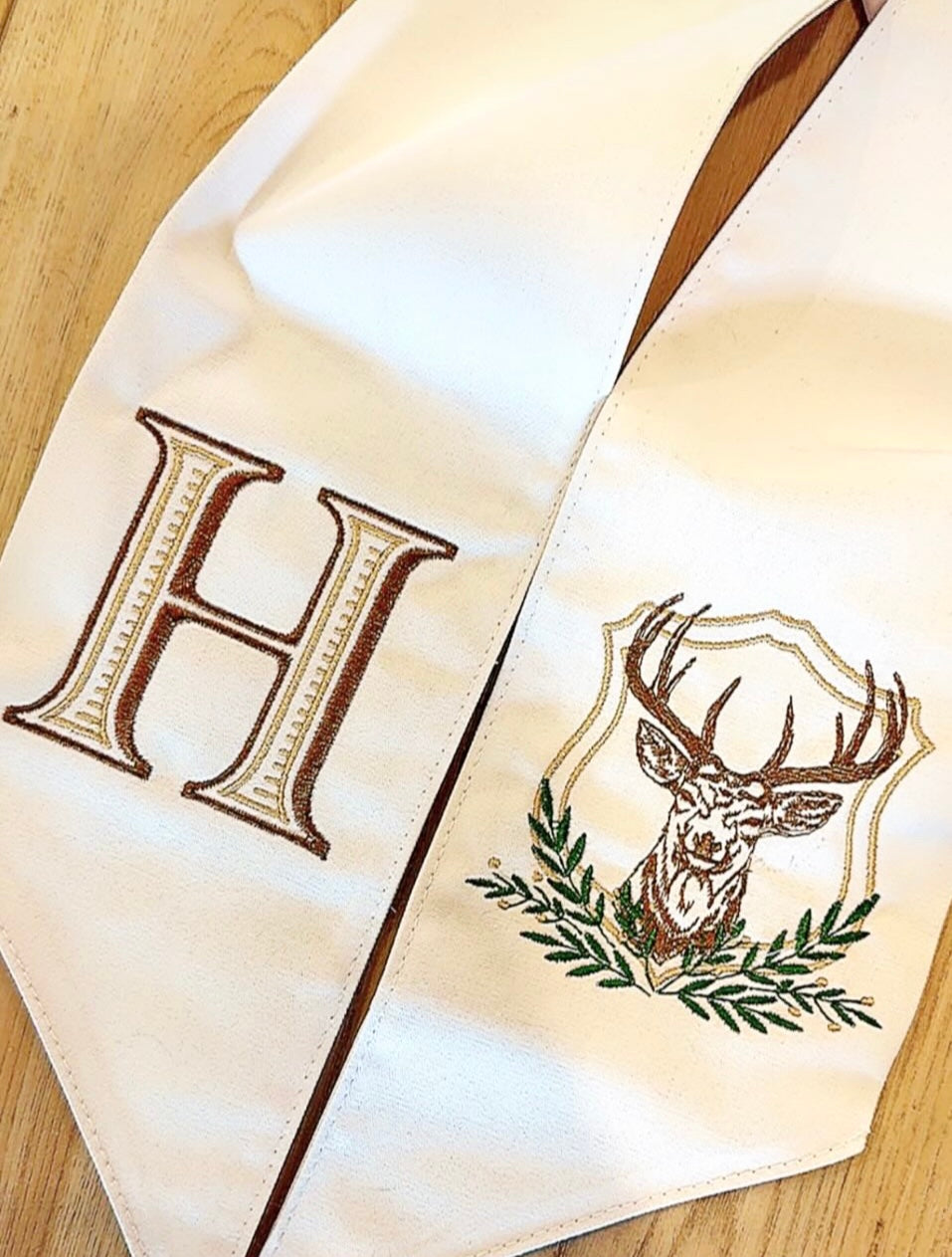 Deer Wreath Sash