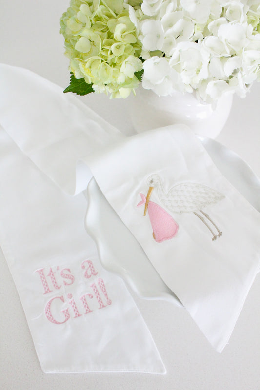 "It's a Girl!' Wreath Sash