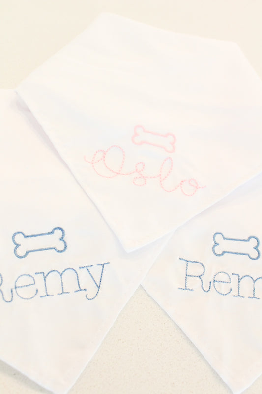 White Dog Bandana
