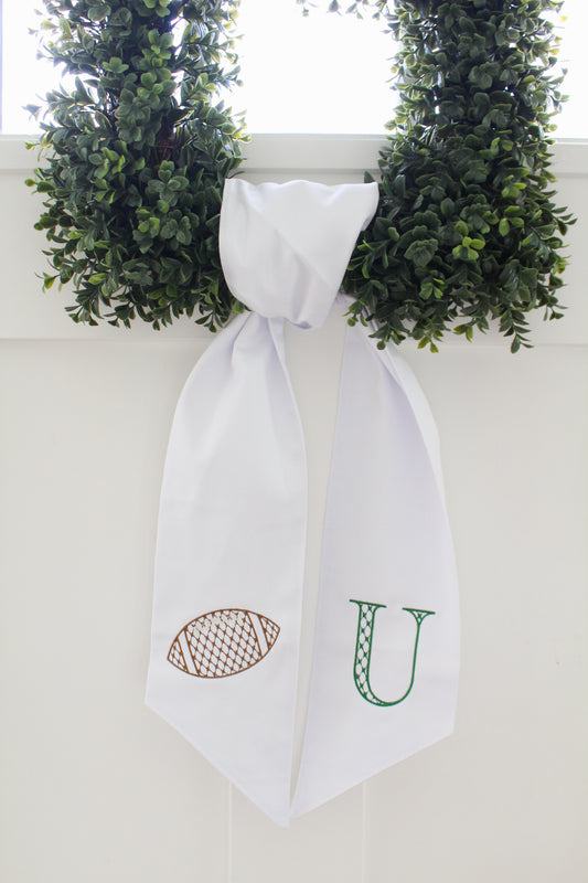 Football Wreath Sash
