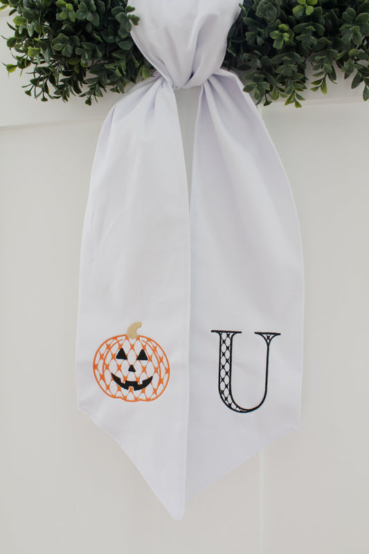 Halloween Wreath Sash