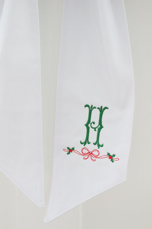 Holly Jolly Wreath Sash