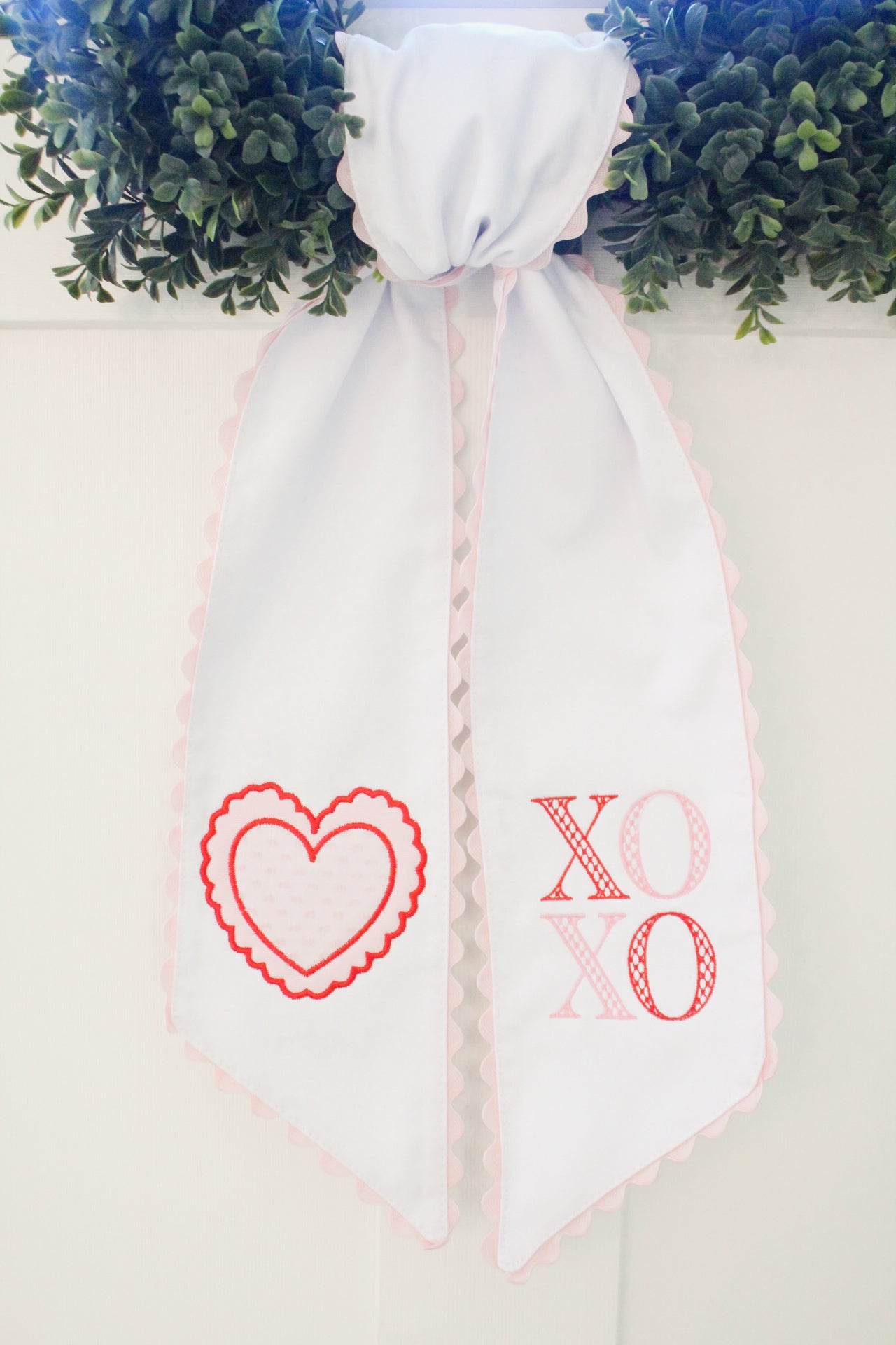 XOXO Wreath Sash