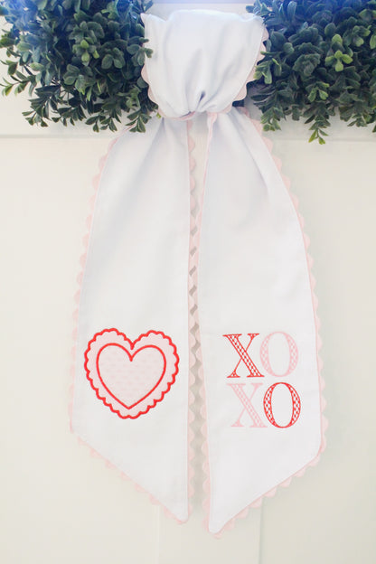 XOXO Wreath Sash
