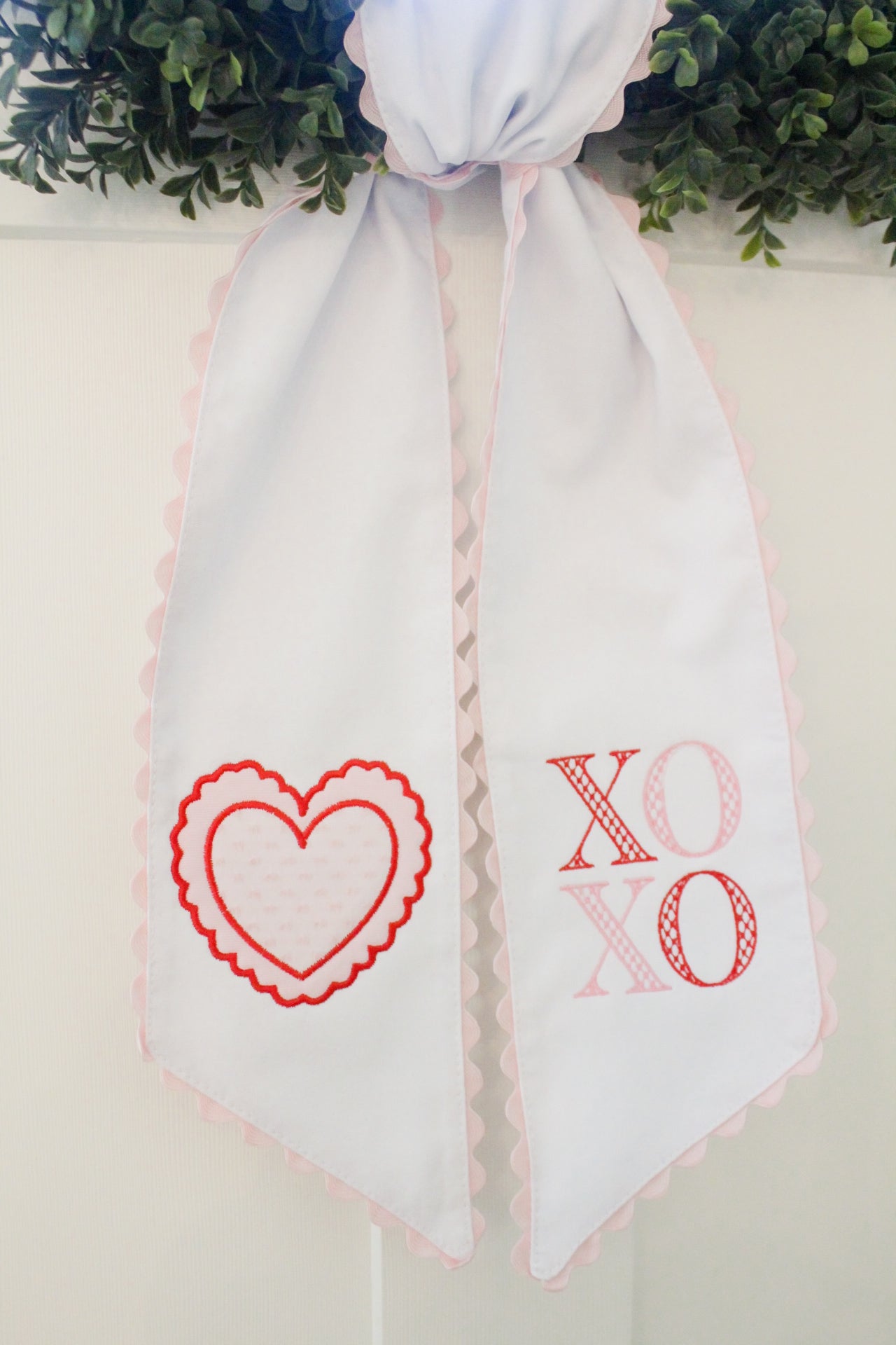 XOXO Wreath Sash